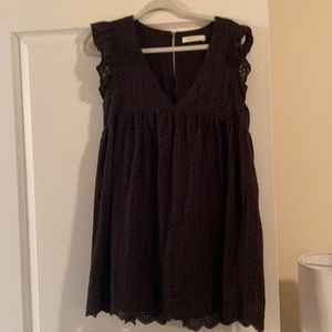 Eyelet Romper Dress